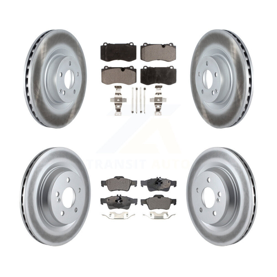 Front Rear Coat Brake Rotors Ceramic Pad Kit For Mercedes-Benz S550 S450 SL550 S350 CL550 KGT-102479