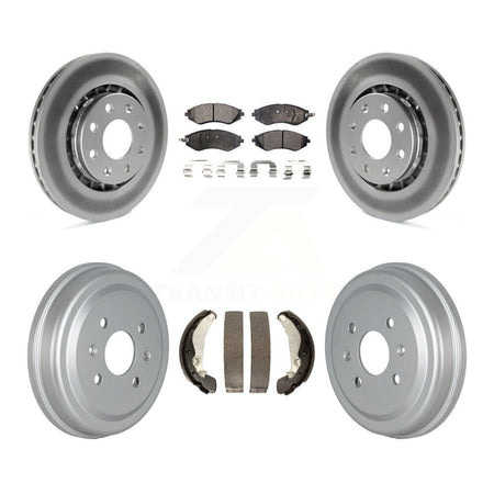 Front Rear Coat Brake Rotor Ceramic Pad Drum Kit For Chevrolet Aveo Pontiac Aveo5 Wave G3 KGT-102497