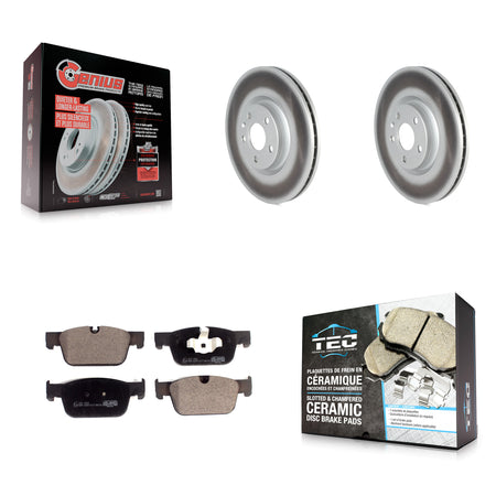 Front Coat Disc Brake Rotors Ceramic Pad Kit For Volvo XC60 S60 V90 Cross Country V60 S90 KGT-102598