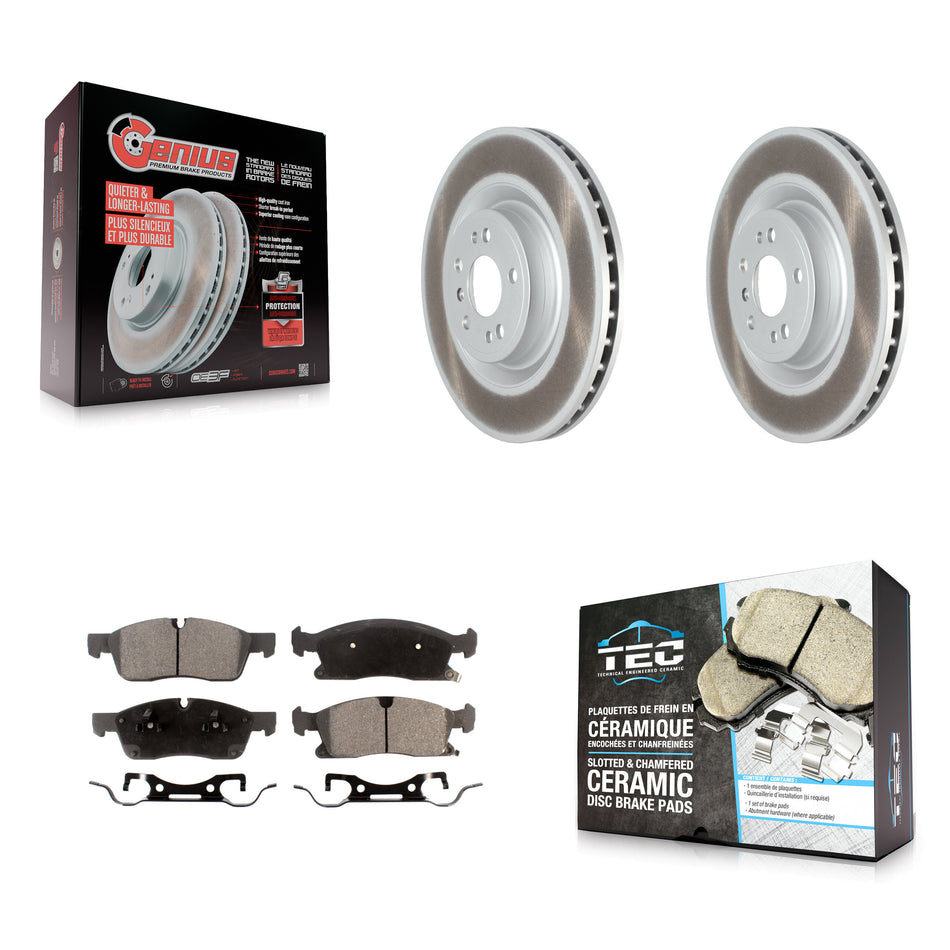 Front Coat Brake Rotors Ceramic Pad Kit For Mercedes-Benz GL350 GLE400 GLS450 ML400 GL450 KGT-102609