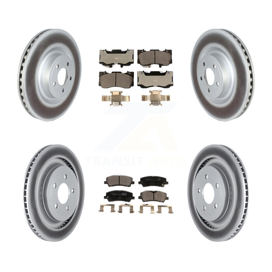 Front Rear Coat Brake Rotor Ceramic Pad Kit For 2020 Ford Mustang GT Premium/GT with 5.0L KGT-102618