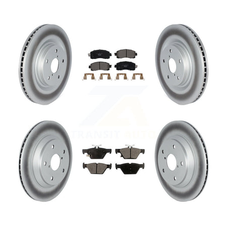 Front Rear Coated Disc Brake Rotors And Ceramic Pads Kit For Subaru Forester Crosstrek KGT-102644