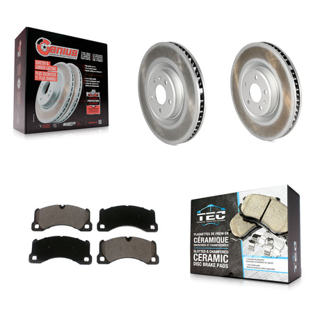 Front Coat Brake Rotor Ceramic Pad Kit For Porsche Macan Without Composite Brakes KGT-102668