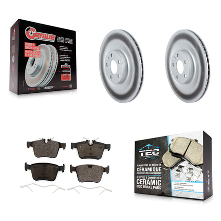 Rear Coated Disc Brake Rotors And Ceramic Pads Kit For Volvo XC90 XC40 Recharge C40 KGT-102699