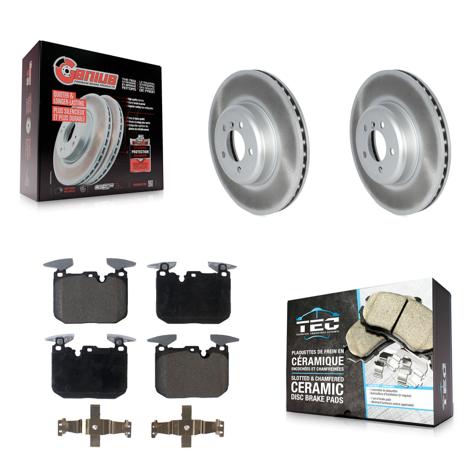 Front Coat Brake Rotor Ceramic Pad Kit For BMW 335i xDrive 340i 435i 440i Gran Coupe GT 3 KGT-102724