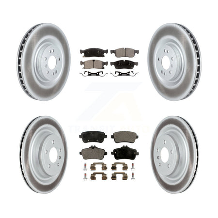 Front Rear Coated Disc Brake Rotors And Ceramic Pads Kit For Mercedes-Benz GLS450 ML250 KGT-102748