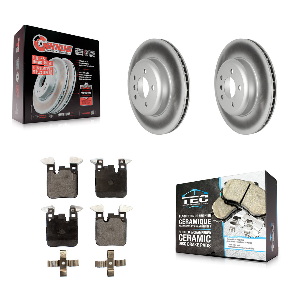 Rear Coat Brake Rotor Ceramic Pad Kit For BMW 328i xDrive 330i 335i 428i 340i 435i 430i 3 KGT-102768