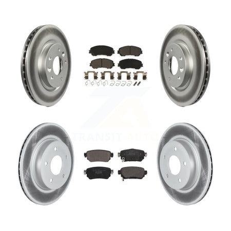 Front Rear Coated Disc Brake Rotors And Ceramic Pads Kit For Nissan Rogue Sport Qashqai KGT-102794