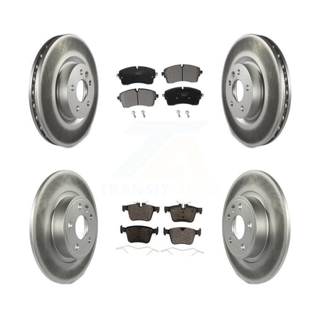 Front Rear Coated Disc Brake Rotors And Ceramic Pads Kit For Jaguar E-Pace KGT-102853