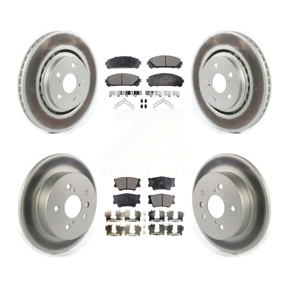 Front Rear Coat Brake Rotor Ceramic Pad Kit For 22 Toyota Camry With Manual Parking KGT-102949