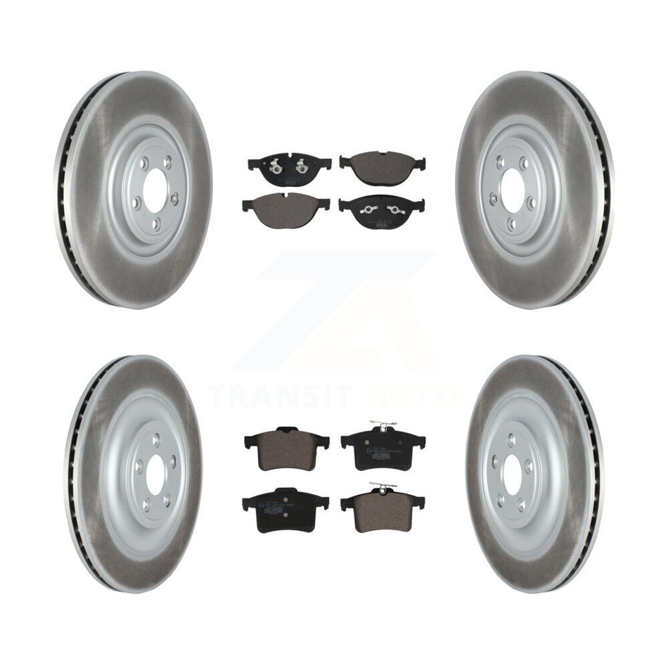 Front Rear Coat Disc Brake Rotor Ceramic Pad Kit For Jaguar XF XJ XKR XFR XKR-S XFR-S XJR KGT-103130