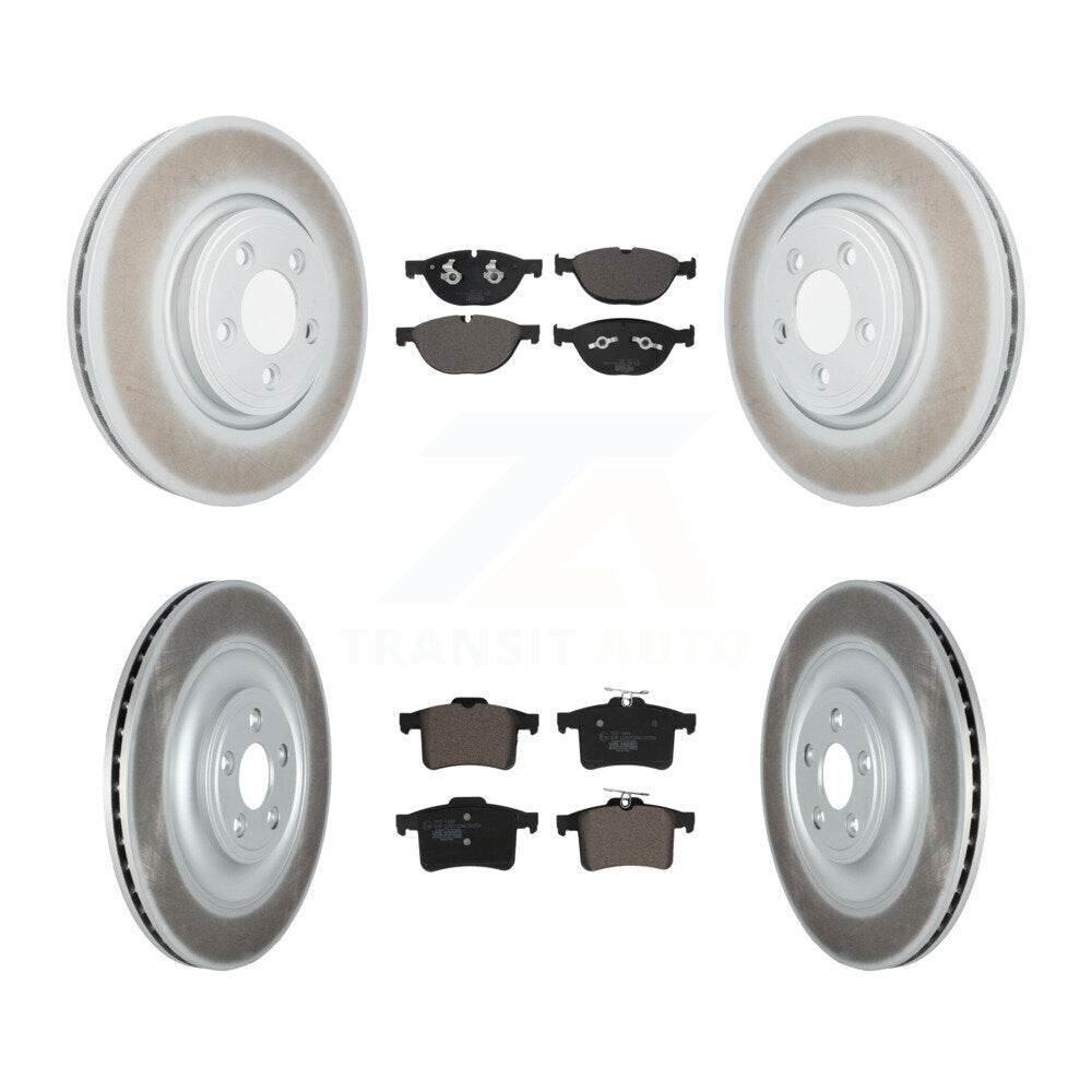 Front Rear Coat Brake Rotor Ceramic Pad Kit For Jaguar XF With 326mm Diameter KGT-103172