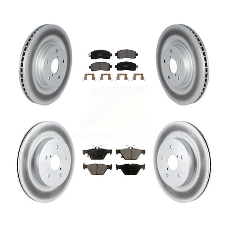 Front Rear Coated Disc Brake Rotors And Ceramic Pads Kit For Subaru Outback WRX Legacy KGT-103173