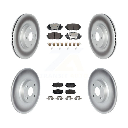 Front Rear Coated Brake Rotors Ceramic Pad Kit For Mazda MX-5 Miata Without Brembo Brakes KGT-103178