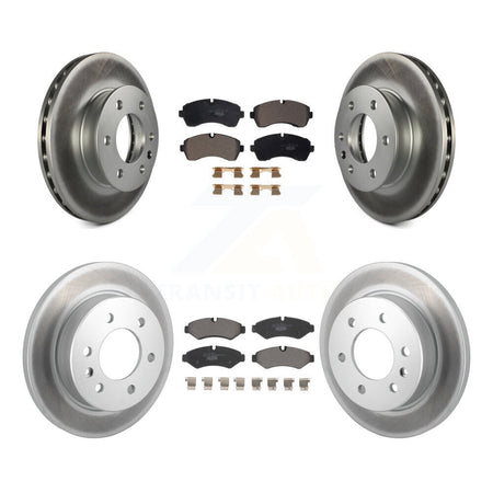 Front Rear Coated Brake Rotor & Ceramic Pad Kit For Mercedes-Benz Sprinter 2500 3500 4500 KGT-103187