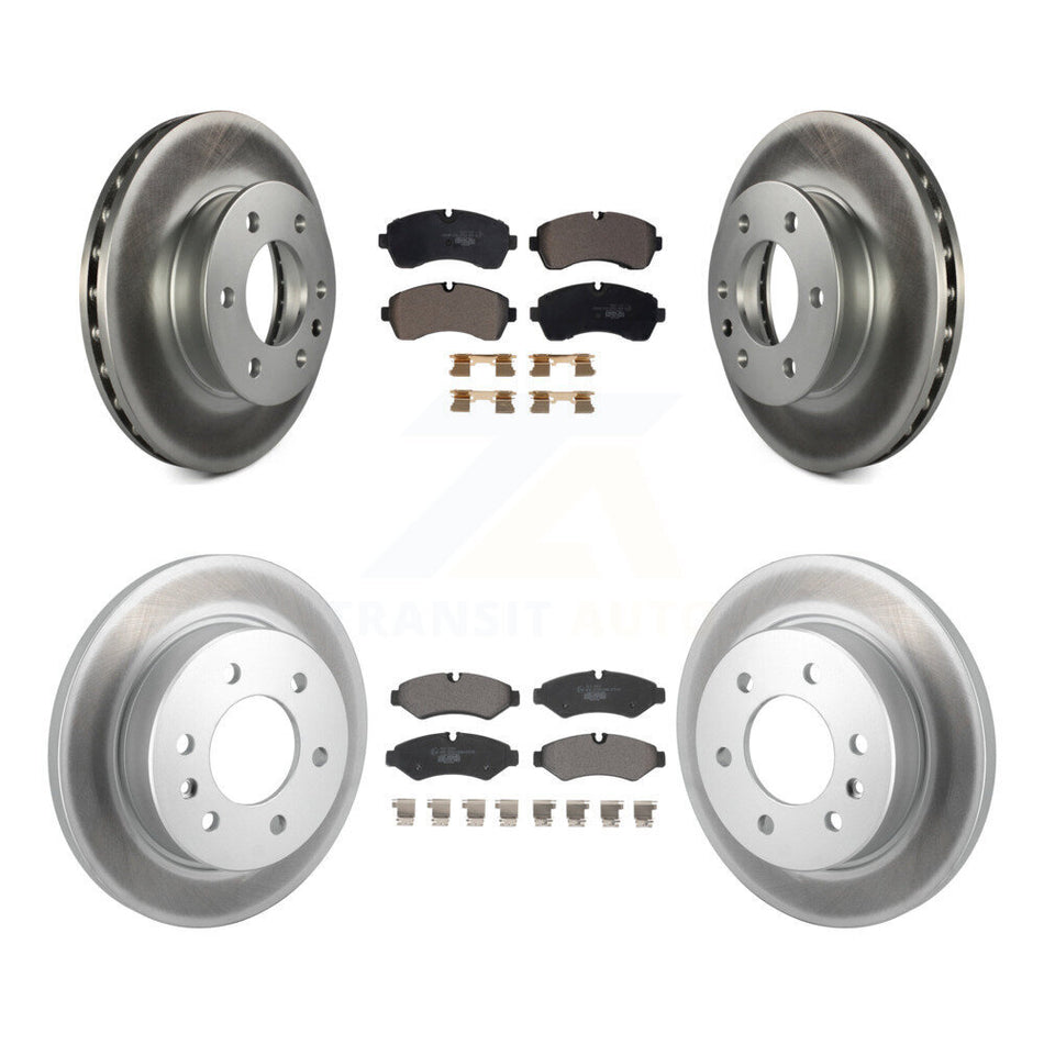Front Rear Coated Brake Rotor & Ceramic Pad Kit For Mercedes-Benz Sprinter 2500 3500 4500 KGT-103187