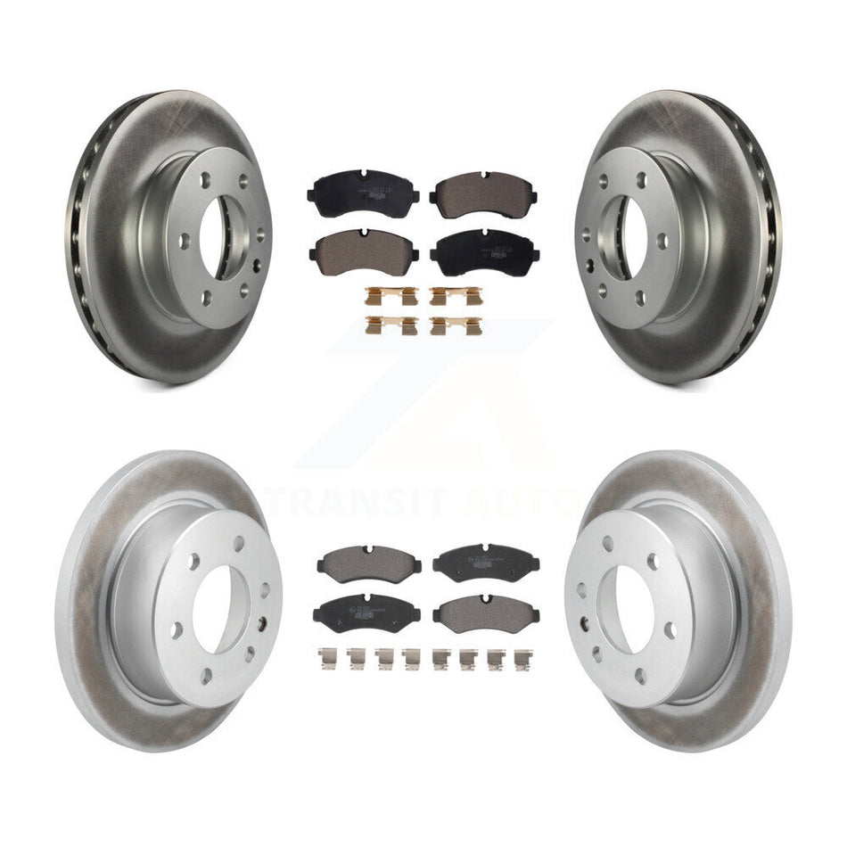 Front Rear Coated Brake Rotor & Ceramic Pad Kit For Mercedes-Benz Sprinter 2500 3500 1500 KGT-103188