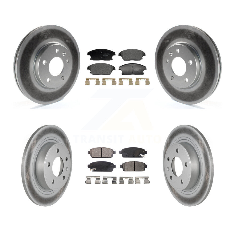 Front Rear Coat Brake Rotor Ceramic Pad Kit For Chevrolet Cruze Buick Verano Orlando Volt KGT-103213