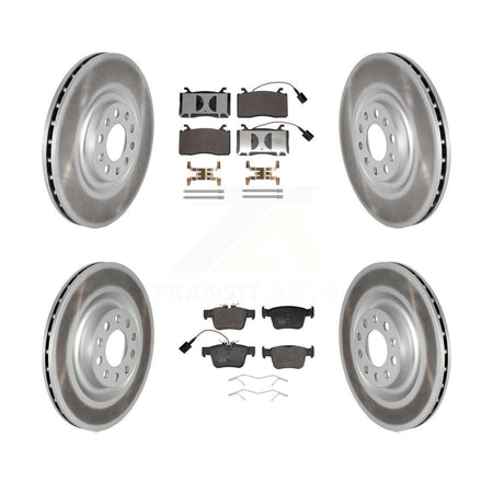 Front Rear Coated Disc Brake Rotors And Ceramic Pads Kit For Alfa Romeo Stelvio Giulia KGT-103232