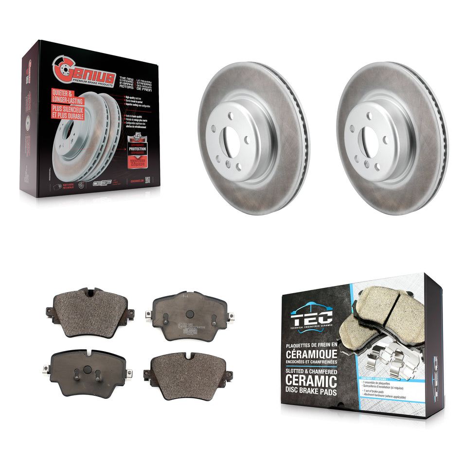 Front Coat Brake Rotors Ceramic Pad Kit For BMW X3 330i xDrive X4 Z4 430i Toyota GR Supra KGT-103254