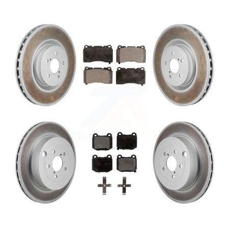 Front Rear Coated Brake Rotor Ceramic Pad Kit For Subaru BRZ Toyota 86 With Brembo Brakes KGT-103318