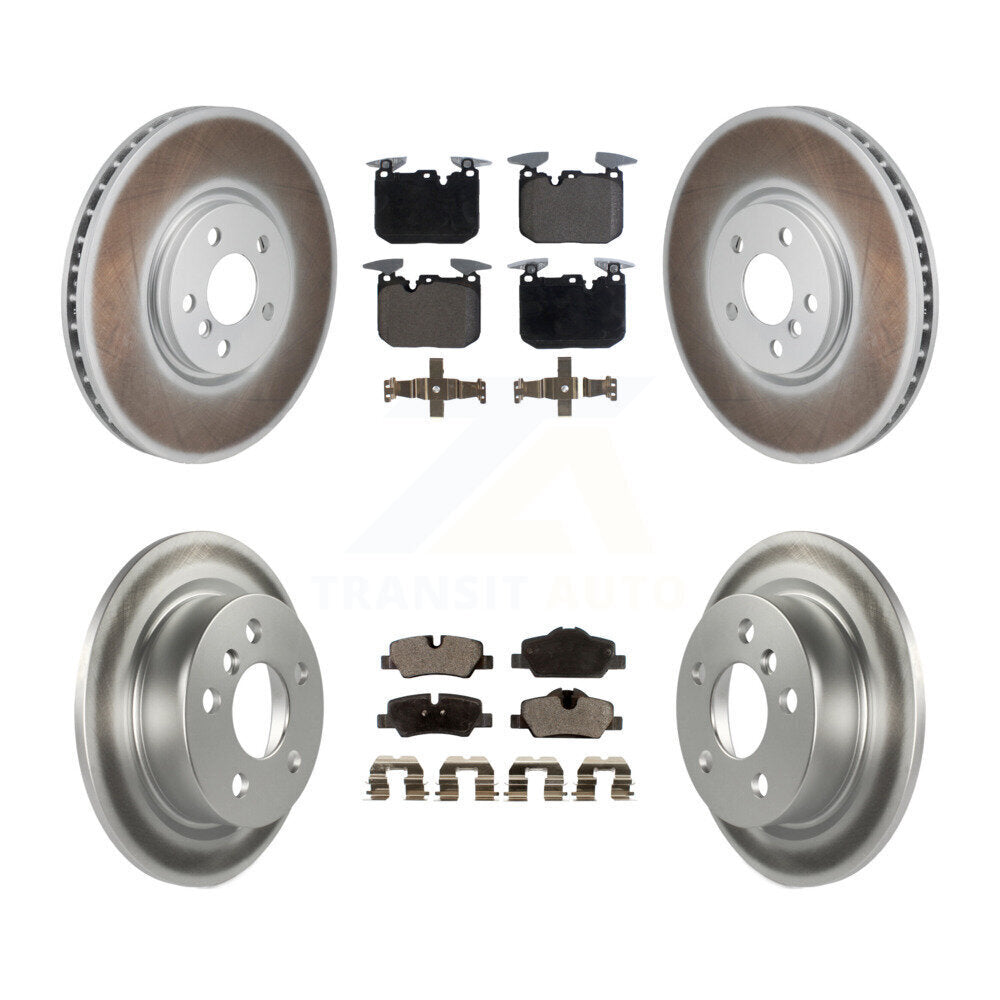 Front Rear Coated Disc Brake Rotors And Ceramic Pads Kit For Mini Cooper KGT-103324
