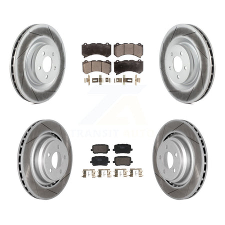 Front Rear Coat Brake Rotors Ceramic Pad Kit For 2016 Dodge Charger SRT 392 with RWD 6.4L KGT-103344