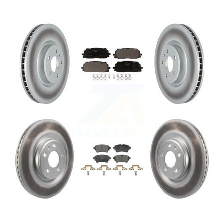 Front Rear Coated Disc Brake Rotors And Ceramic Pads Kit For Audi S5 SQ5 Sportback S4 KGT-103353