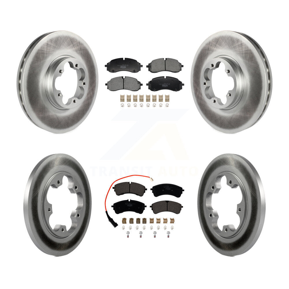 Front Rear Coat Brake Rotors Ceramic Pad Kit For Ford Transit-250 Transit-350 Transit-150 KGT-103369