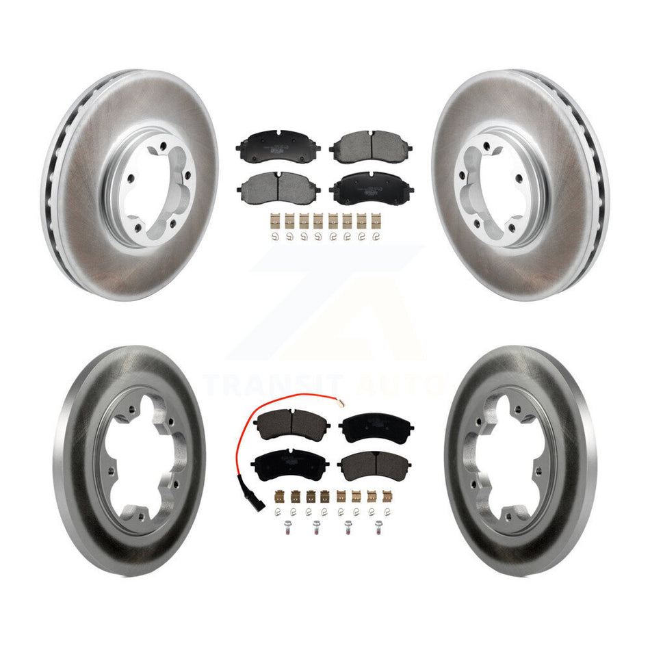 Front Rear Coat Brake Rotors Ceramic Pad Kit For Ford Transit-250 Transit-350 Transit-150 KGT-103370