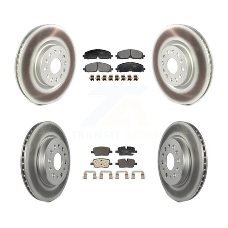 Front Rear Coat Disc Brake Rotors Ceramic Pad Kit For 2021 Cadillac XT5 Buick Enclave XT6 KGT-103385