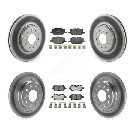 Front Rear Coated Disc Brake Rotor Ceramic Pad Kit For 2021 Chevrolet Equinox GMC Terrain KGT-103388