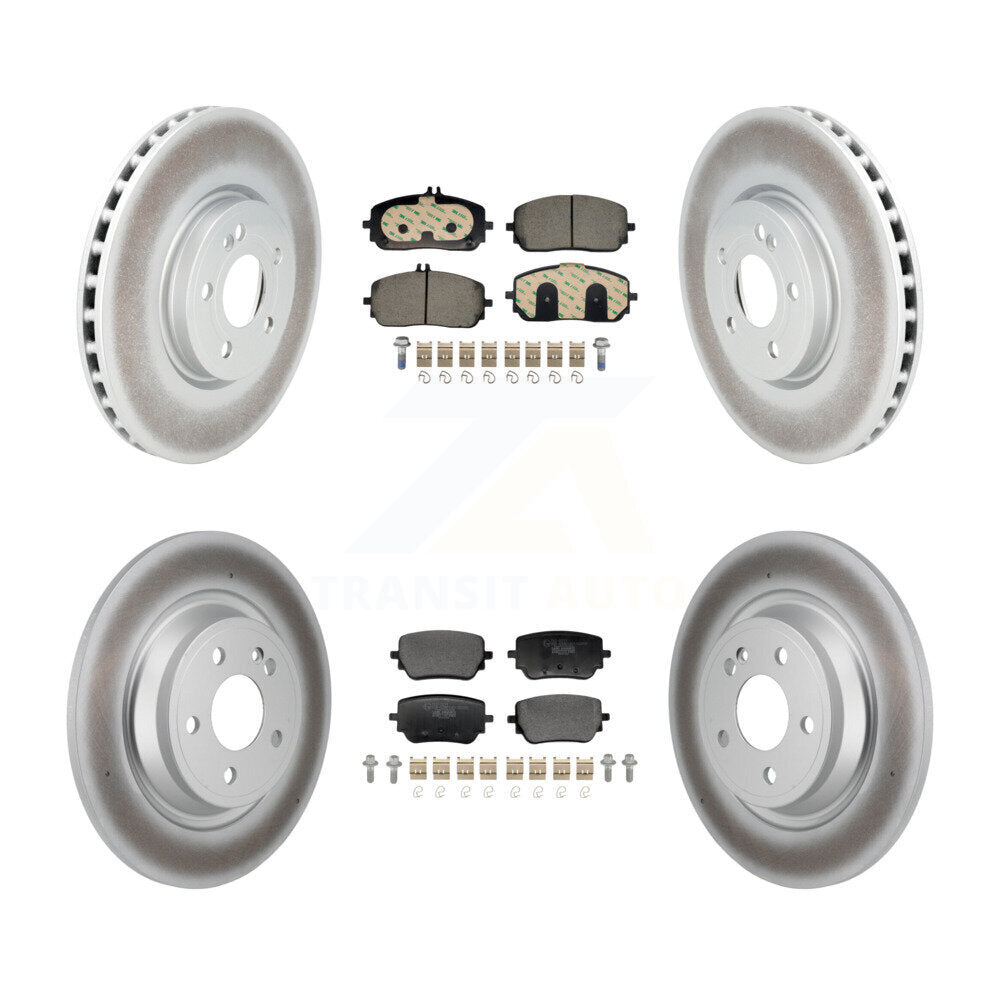 Front Rear Coated Disc Brake Rotor & Ceramic Pad Kit For Mercedes-Benz GLB250 EQB 350 300 KGT-103397