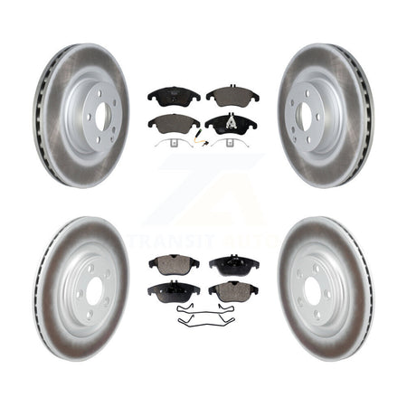 Front Rear Coated Disc Brake Rotors And Ceramic Pads Kit For Mercedes-Benz E400 KGT-103411