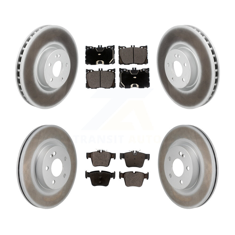 Front Rear Coat Brake Rotors Ceramic Pad Kit For Mercedes-Benz C43 AMG GLC43 C450 GLC350e KGT-103414