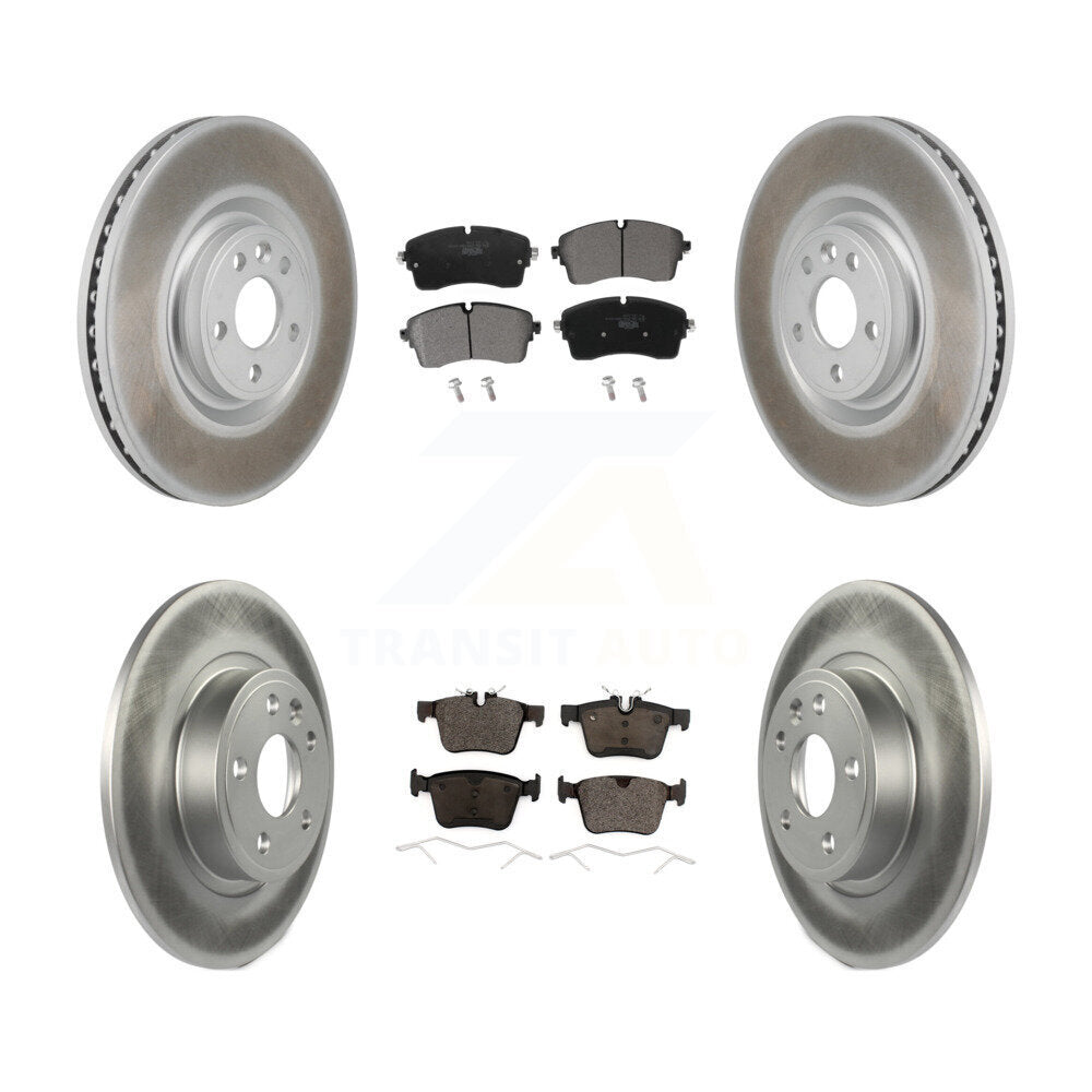 Front Rear Coated Disc Brake Rotors And Ceramic Pads Kit For Jaguar E-Pace KGT-103431