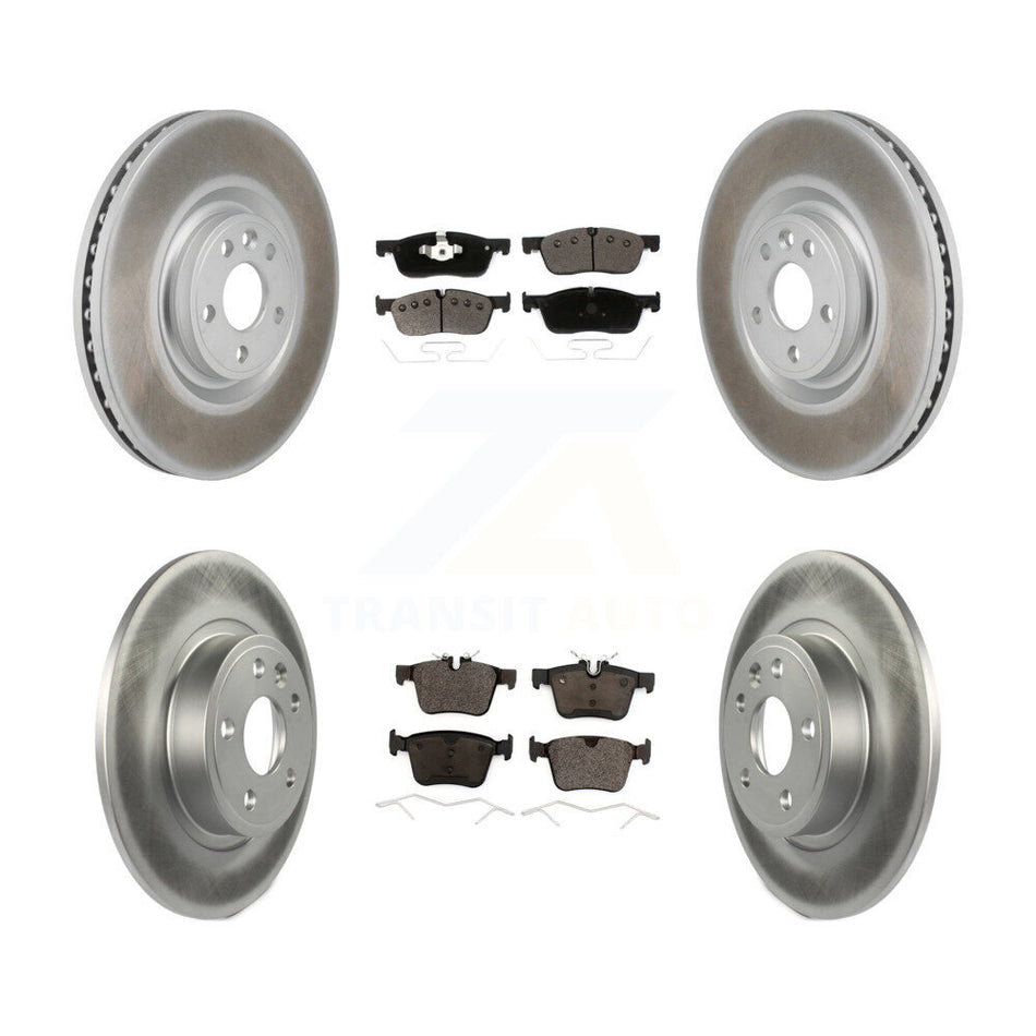 Front Rear Coat Brake Rotors Ceramic Pad Kit For Land Rover Discovery Sport Jaguar E-Pace KGT-103432