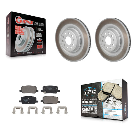 Rear Coated Disc Brake Rotors And Ceramic Pads Kit For Tesla X S KGT-103511