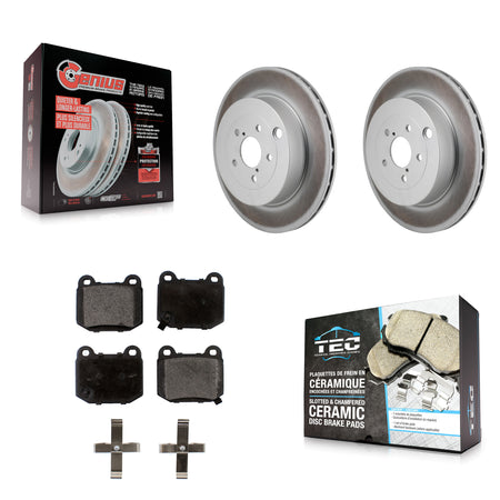 Rear Coated Disc Brake Rotors Ceramic Pad Kit For Subaru BRZ Toyota 86 With Brembo Brakes KGT-103514