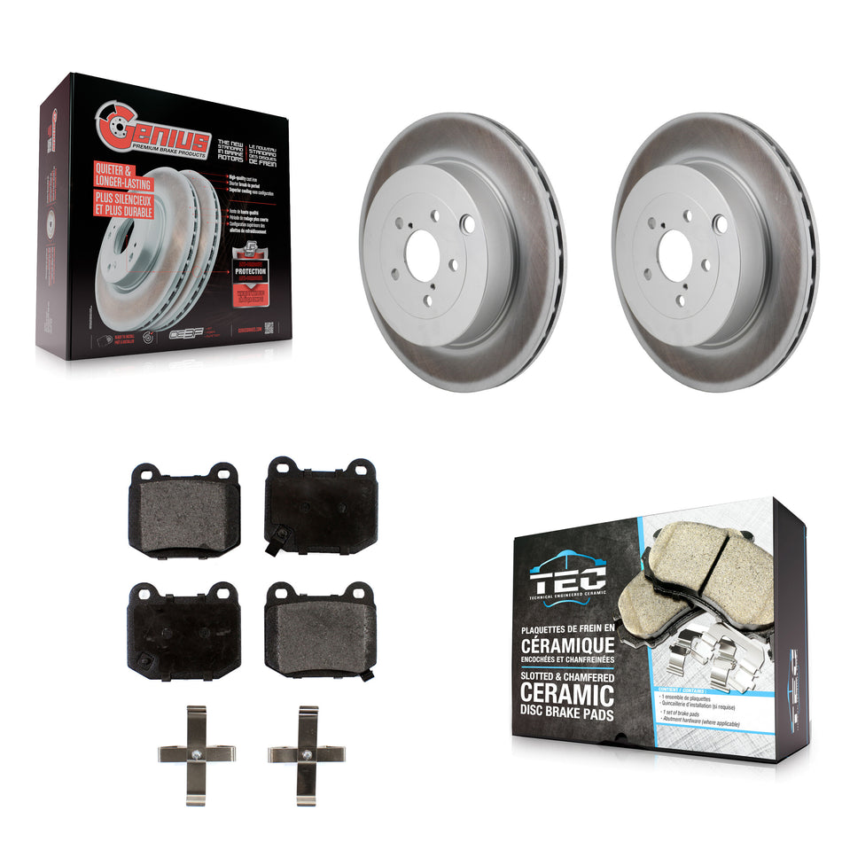 Rear Coated Disc Brake Rotors Ceramic Pad Kit For Subaru BRZ Toyota 86 With Brembo Brakes KGT-103514