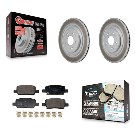 Rear Coated Disc Brake Rotors And Ceramic Pads Kit For Hyundai Santa Fe Kia Sorento KGT-103534