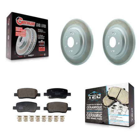 Rear Coated Disc Brake Rotors Ceramic Pad Kit For Hyundai Santa Fe Kia Sorento GAS engine KGT-103535
