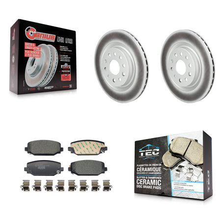 Rear Coated Disc Brake Rotors And Ceramic Pads Kit For Jeep Grand Cherokee L KGT-104346