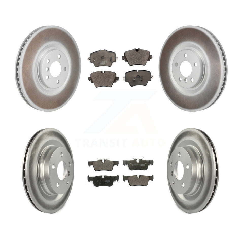 Front Rear Coated Disc Brake Rotors And Ceramic Pads Kit (6Pc) For BMW 228i Gran Coupe KGT-104404