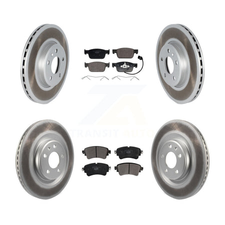 Front Rear Coat Disc Brake Rotors Ceramic Pad Kit For 2018-2019 Audi A5 Sportback Quattro KGT-104414