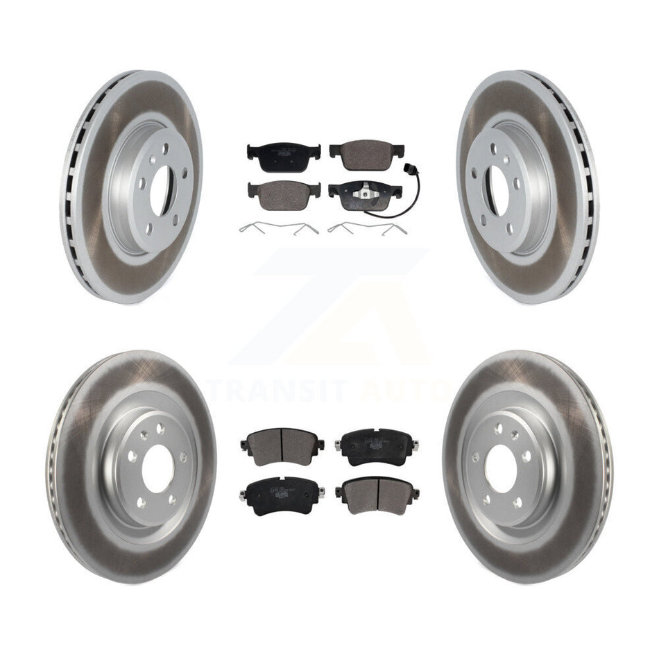 Front Rear Coat Disc Brake Rotors Ceramic Pad Kit For 2018-2019 Audi A5 Sportback Quattro KGT-104414