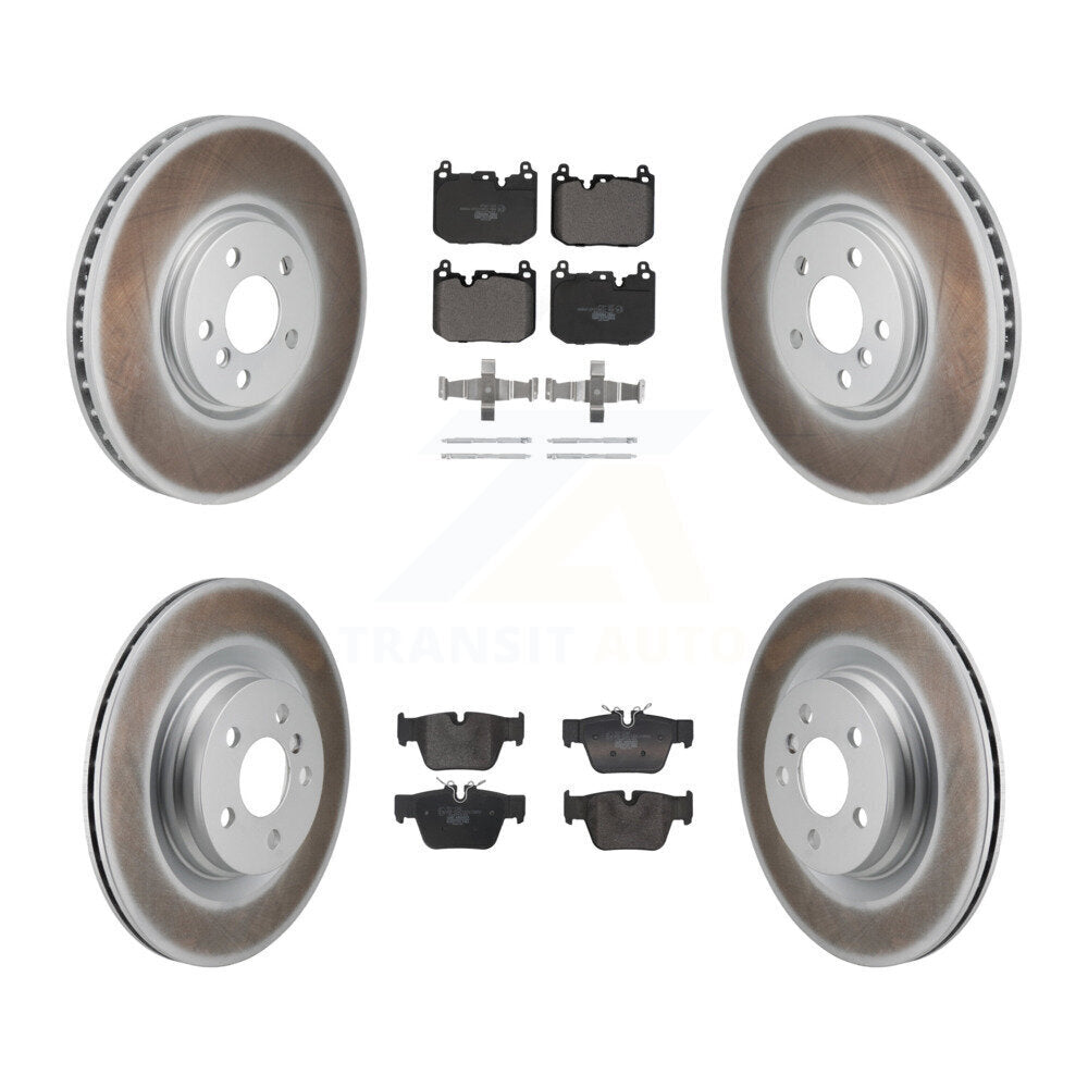 Front Rear Coated Disc Brake Rotors And Ceramic Pads Kit For Mini Cooper Countryman KGT-104421