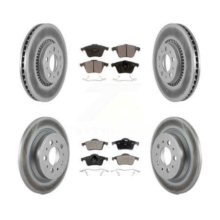 Front Rear Coat Brake Rotor Ceramic Pad Kit For Volvo S60 With 305mm Diameter KGT-104441