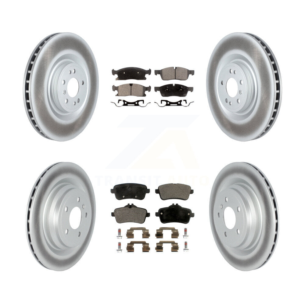 Front Rear Coat Brake Rotors Ceramic Pad Kit For 19 Mercedes-Benz GLE400 With AMG Package KGT-104459