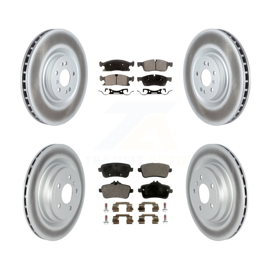 Front Rear Coat Brake Rotors Ceramic Pad Kit For 19 Mercedes-Benz GLE400 With AMG Package KGT-104459